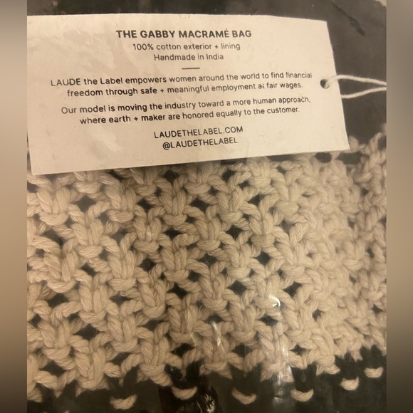 Laude the Label-Gaby Mini Macrame Bag. NWT! - Picture 8 of 8